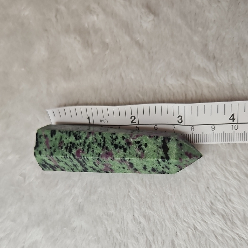 Ruby Zoisite Crystal Tower Point - Picture 6 of 7
